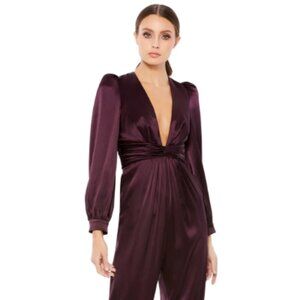 Purple Mac Duggal Jump Suit